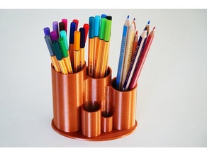 Bleistift Halter Unterstützung bleistiftstaender Büro Veranstalter Stift Fall Mantel Tasse stifte fünfzehnhalter 3d print model - Mito3D