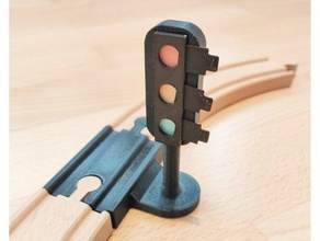 brio Verkehr Licht kompatibel Zug Spur 3d print model - Mito3D