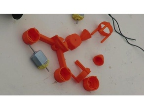 Playmobil tekne ikiz motor kapsül ters şaft 3d print model - Mito3D