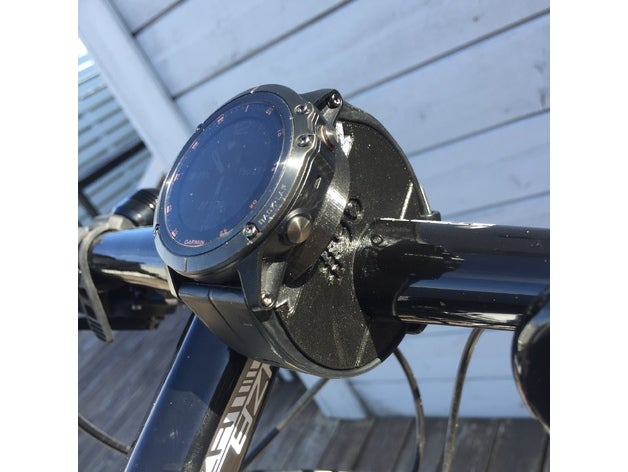 fenix 5x handlebar mount bike garmin 3D print model - Mito3D