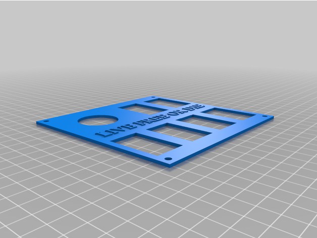 rocker plate switch 3D print model - Mito3D