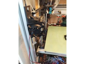 ventilateur monter hypercube évolution 3d print model - Mito3D