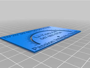 customized functional business card 3d print model - Mito3D