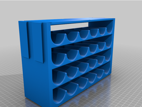 modular folkart paint rack holder storage 3d print model - Mito3D