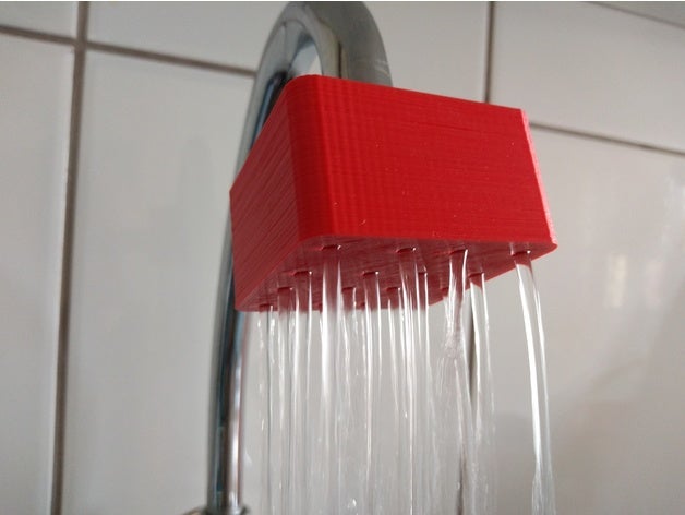 Wasser Zapfhahn Auslauf Dusche Badezimmer Küche openscad führen 3D print model - Mito3D