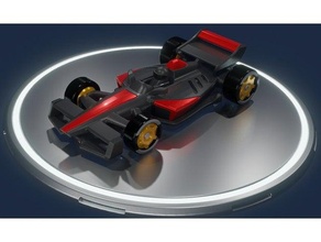 fórmula 1 v1 c3d coche vehiculo juguete f1 carrera optimizado 3d print model - Mito3D