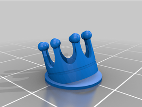 tilted crown test object overhang stringing 3d print model - Mito3D