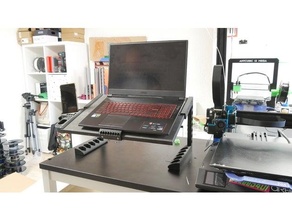 cuaderno tisch mesa ordenador portátil estante soporte 3d print model - Mito3D