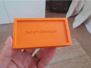 saturn2neogeo adaptateur boîte logement néogeo Saturne sega 3d print model - Mito3D