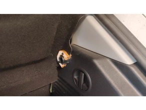 audi a1 charge couverture gaine pièces 3d sabrer auto voiture gadget titulaire soutien openscad arrière parcelle étagère 3d print model - Mito3D