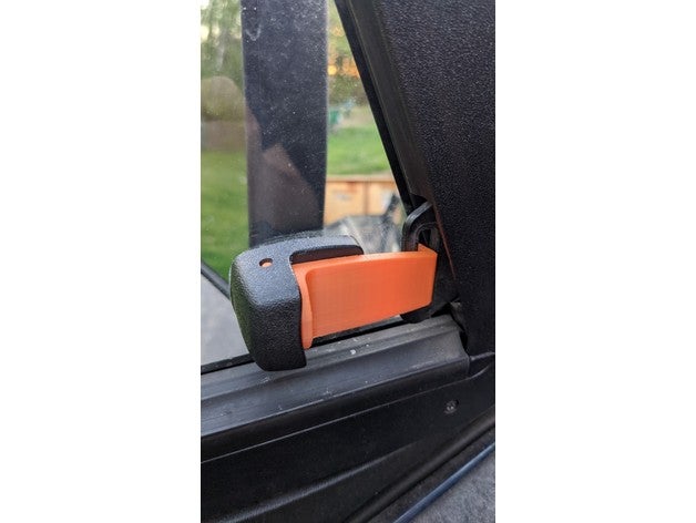 jeep wrangler soft door window latch tj sliding clip 3D print model - Mito3D