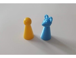 mouse-shaped playing piece mouse 3d print model - Mito3D