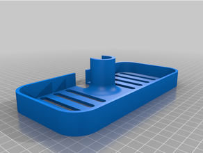 shower tray 22mm rail caddy dusche duschkorb accessories 3d print model - Mito3D