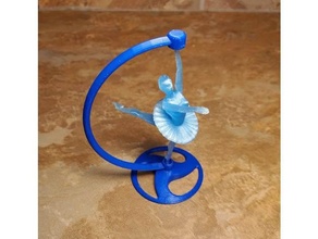 elegant stand spinning ballerina 3d print model - Mito3D