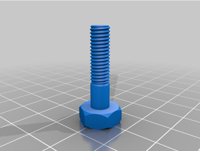 customized nut job bolt washer threaded rod factory 3d print model - Mito3D