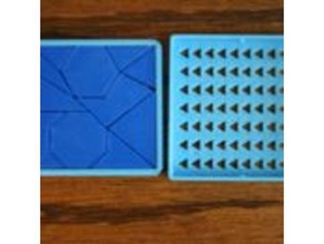 Tasche Rätsel Tafel Spiel Spiele Familie iq puzzel Puzzle Verstand Boggler 3d print model - Mito3D