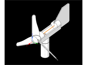 balcone vento turbina arredamento 3d print model - Mito3D