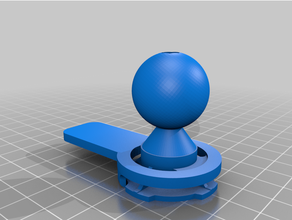 quad lock ram mount 3d print model - Mito3D