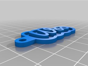 angepasst Schlüssel Kette persönlich umwerben 3d print model - Mito3D