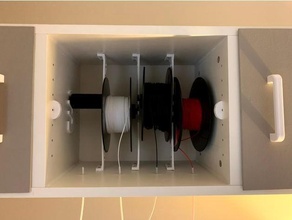 Filament trocken Box Teile Ikea 3d print model - Mito3D