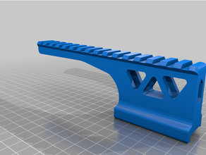 15 u 3 weaver paintball picatinny raiser rail 3d print model - Mito3D