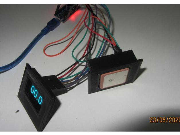 GPS neo 6 einbaurahmen Arduino Halter Unterstützung 3D print model - Mito3D