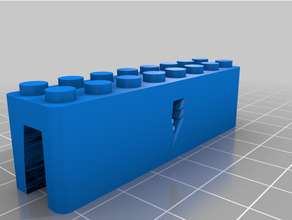 mbp speck shell case webcam cover-up lego brick remix 3d print model - Mito3D