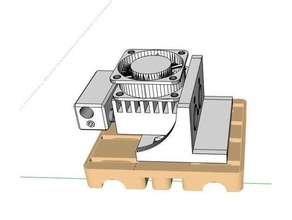 ciclope quimera Hotend suporte agraber 30i 3d print model - Mito3D