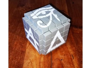 puzzle box - cube geocaching 3d print model - Mito3D