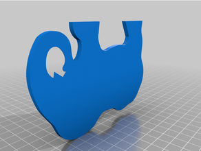 elephant puzzle - border 3d print model - Mito3D