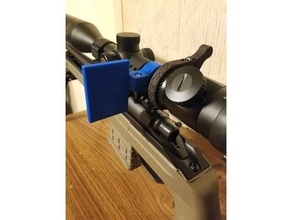drop chart holder 26mm scope rifle 3d print model - Mito3D