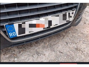license plate holder 3d print model - Mito3D