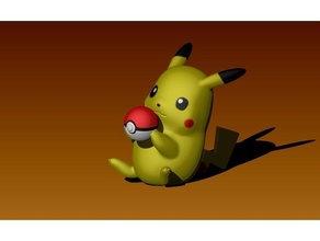 Pikachu pokeball 3d stampante stampa azione figura Pokemon figure giocattolo stl giocattoli 3d print model - Mito3D