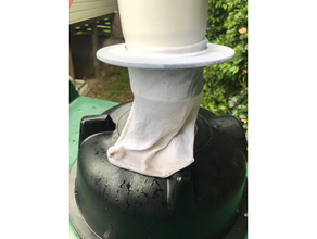 water tank filter washer giant prefilter rain 3d print model - Mito3D