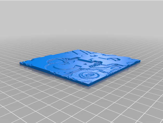 cir logo litofania piatto 3D print model - Mito3D