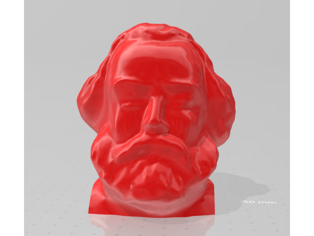 karl marx bust communism democracy history socialism socialist 3D print model - Mito3D