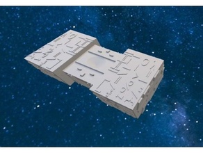 star trek borg assimilator ship spaceship starship startrek 3d print model - Mito3D