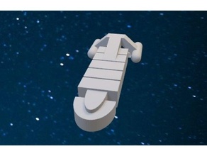 star trek custom freighter ship catan road pieces spaceship starship startrek 3d print model - Mito3D