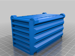 shipping container 28mm 3d print model - Mito3D