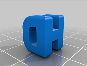 personalizzato parola scultura dh 3d print model - Mito3D