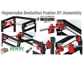 hypercube evolution fusion xy assembly corexy evo linear rail slide 3d print model - Mito3D