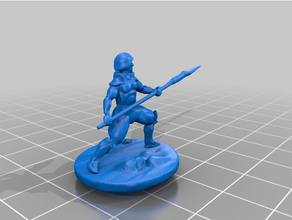 pikey guy dungeons dragons fantasy game miniature tabletop 3d print model - Mito3D