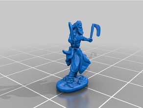 vahşi Kelt barbar Zindanlar ejderhalar fantezi oyun minyatür 3d print model - Mito3D