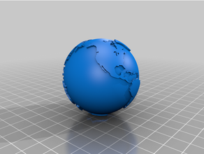 inch hollow earth globe 3d print model - Mito3D