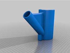 flag holder mount rainpipe 3d print model - Mito3D
