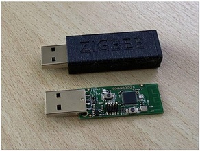 zigbee2mqtt USB Stock Box Halterung Fall Mantel cc2531 Startseite domoticz Elektronik Gehege getötet Himbeere tasmota Zickbee 3d print model - Mito3D