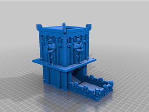 space marine dice tower read description 40k chaos dicetower imperial guard scatter terrain tabletop vidovic vidovicarts arts wargame wargaming warhammer 3d print model - Mito3D