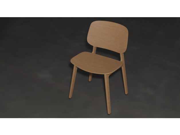 wood chair furniture 3D print model - Mito3D