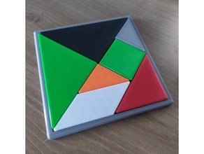 tangram 3d print model - Mito3D