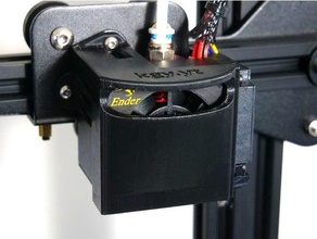 Ender 3 heiß Ventilator Startseite Mantel anti stringing 3d print model - Mito3D